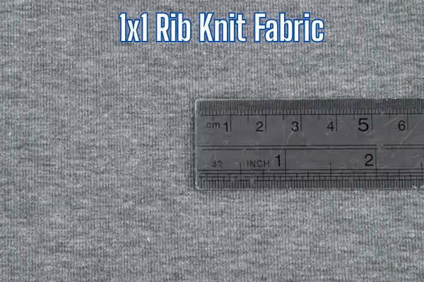 1x1 Rib Knit Fabric
