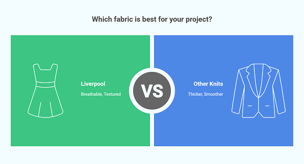 Comparing Liverpool Fabric with Other Knits