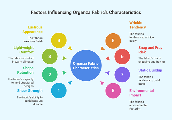 Pros and Cons of Organza Fabric - visual selection