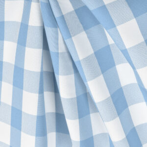 Plain Weave Bonded Back Side Checked Polyester Fabric