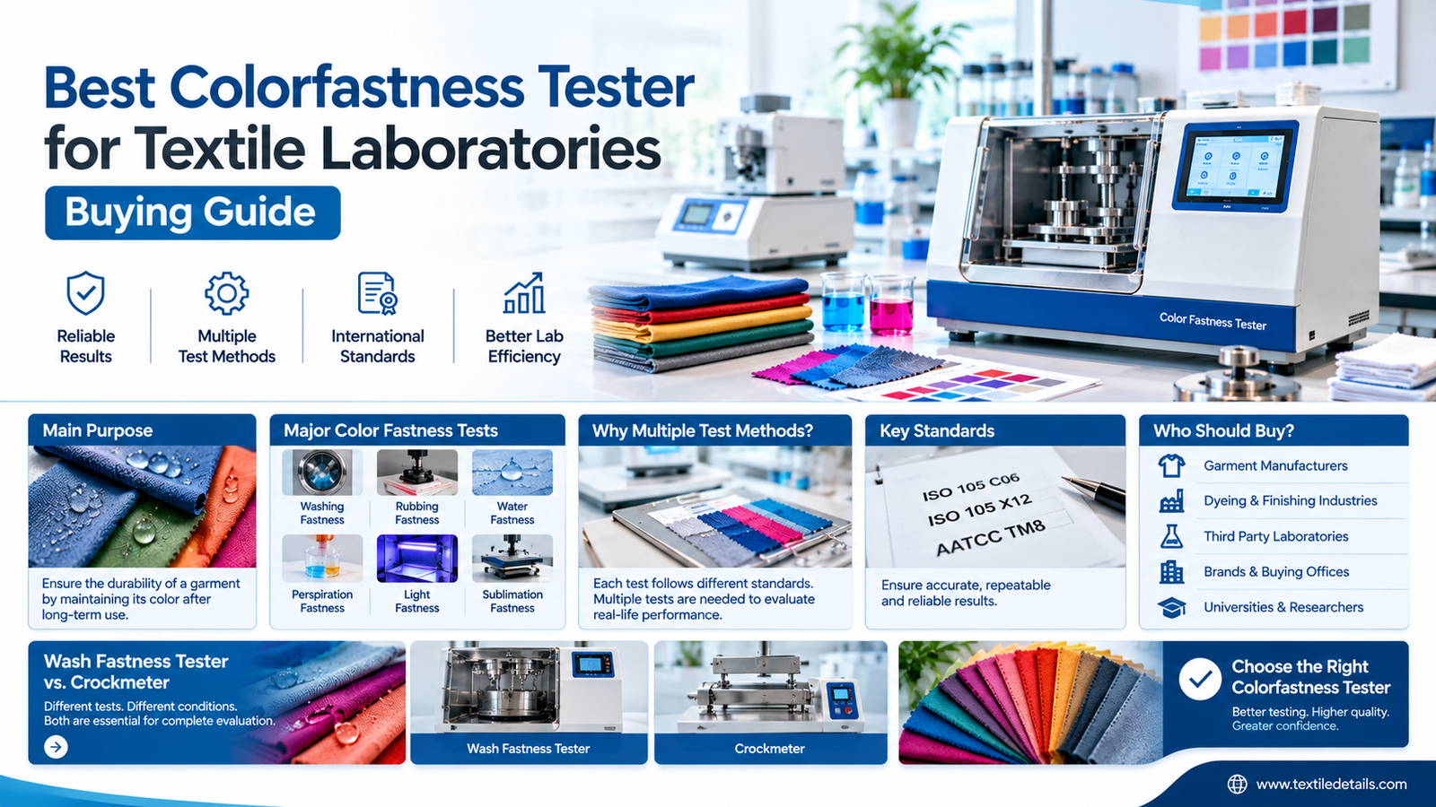 Best Color fastness Tester for Textile Laboratories